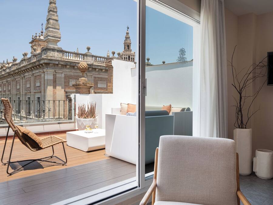 Design Penthouse, 1 Bedroom, Terrace, City View | 1 bedroom, premium bedding, down comforters, in-room safe