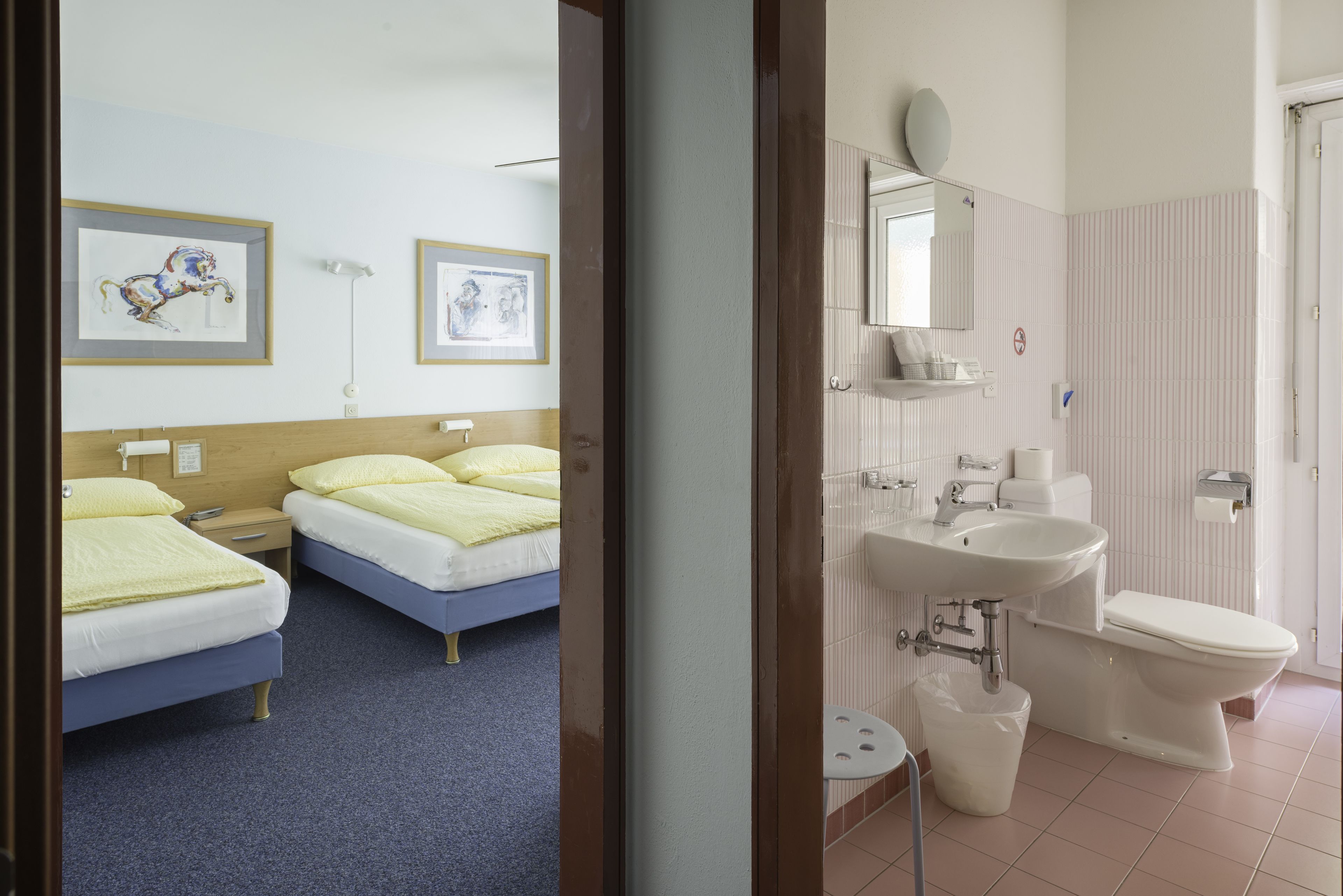 triple room, 3 single beds | view from room