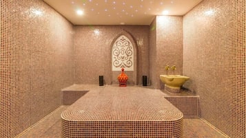 Salas de tratamientos para parejas, sauna