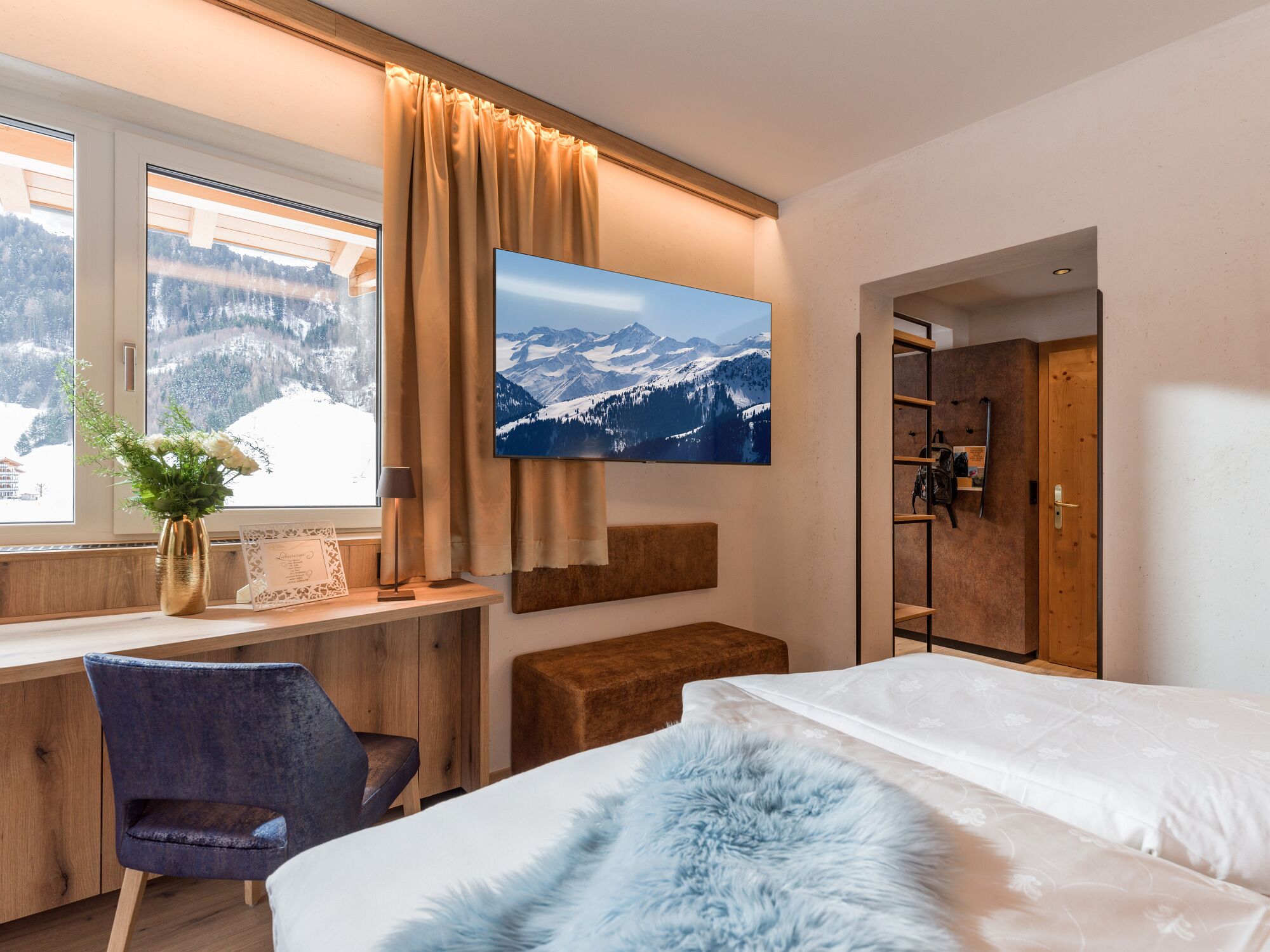 Panoramic-Doppelzimmer, Nichtraucher, Balkon | Zimmersafe, Bügeleisen/Bügelbrett, kostenloses WLAN, Bettwäsche