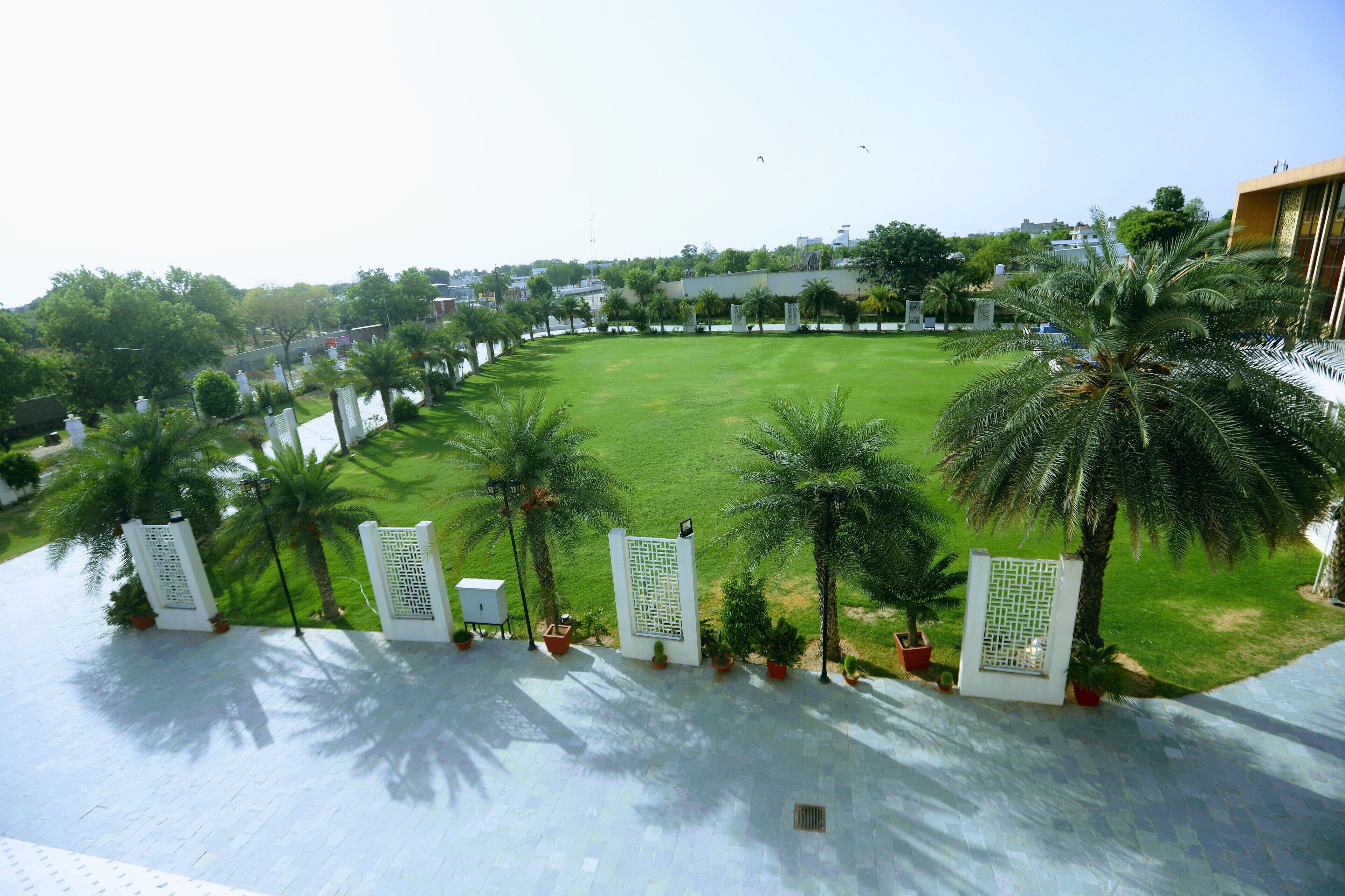 Outdoor wedding area