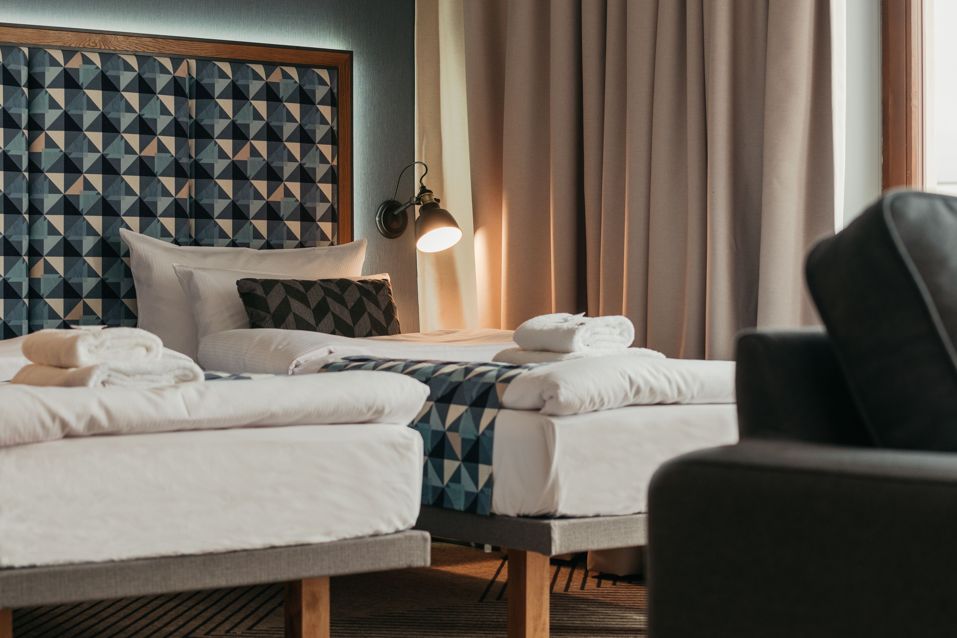 superior double or twin room | premium bedding, desk, soundproofing, iron/ironing board