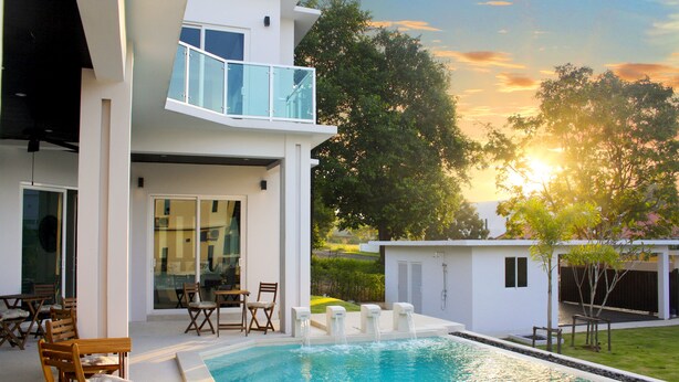 House, 4 Bedrooms | Terrace/patio - Green View Villas (Bang Lamung)