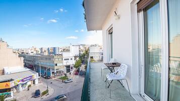 Lejlighed - 4 soveværelser (Super Paradise Acropolis View) | Balkon
