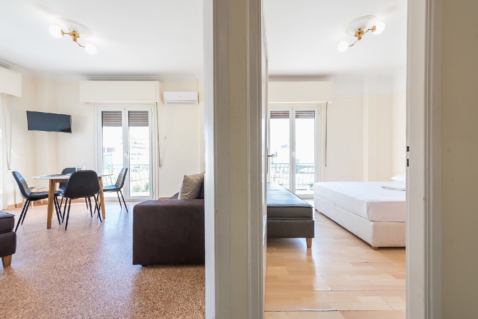 Apartment, 2 Bedrooms, Kitchen (#3Β) | Living area | Smart TV