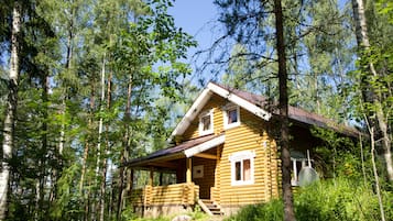 Cottage Luxe | 1 chambre, coffres-forts dans les chambres, bureau