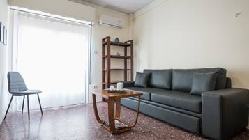 Acropolis View Paradise Apartment | Living area | Smart TV