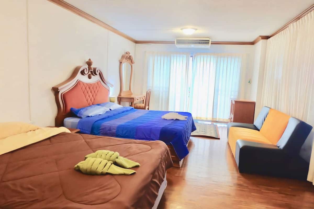 Family Apartment with Garden View - Room 912 | Desk, blackout drapes, iron/ironing board, free WiFi