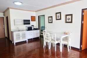 Two Bedrooms Apartment - Room 603 | Private kitchenette | Fridge, microwave, stovetop, coffee/tea maker - Cozy Stay @ Hillside 4 Condo (Chiang Mai)