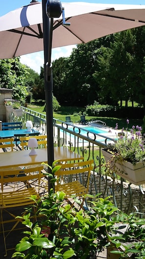 Terrace/patio - Domaine de Bourgville (Monts-sur-Guesnes)