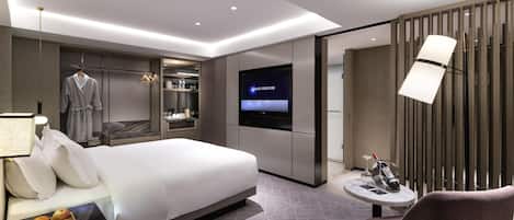 Quarto executivo, 1 cama King | Frigobar, cofres nos quartos, escrivaninha