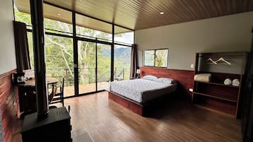 Cabaña Premium, vista al jardín, junto a la montaña | Wifi gratis, ropa de cama y acceso para silla de ruedas