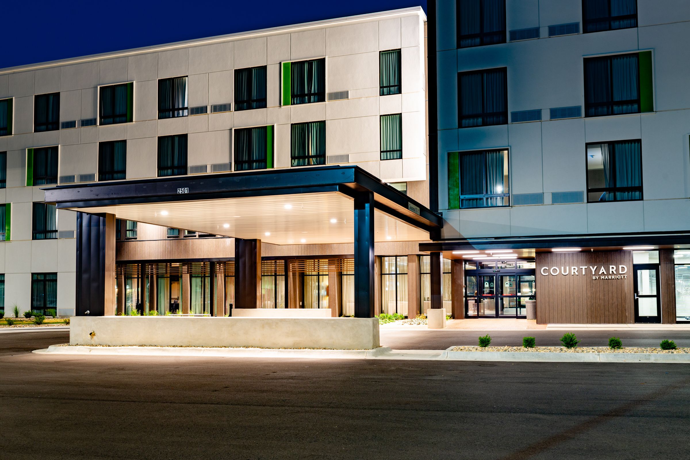 front of property – evening/night