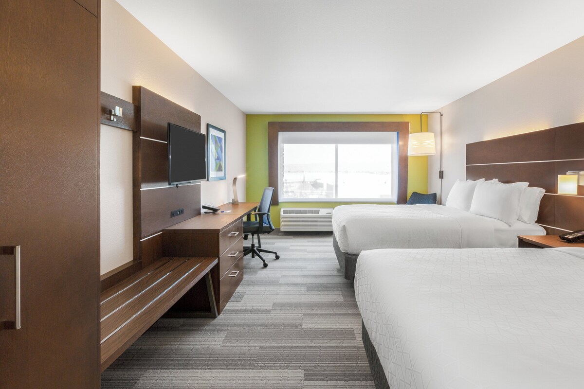 Suite, 2 Queen Beds, Accessible (Communications) | In-room safe, desk, blackout drapes, iron/ironing board