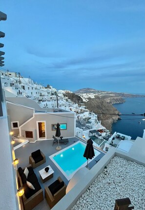 Outdoor pool - Location,Location,Location,PRIVATE POOL, CALDERA VIEWS to infinity, daily clean (Imerovigli)