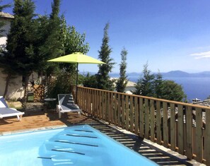 Pool - PELION HOMES | VILLA IRIS. A rustic, chic villa with pool and great sea views! (Agios Georgios Nileias)