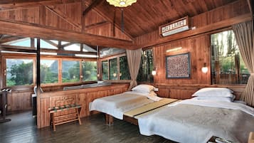 Deluxe Suite, 2 Bedrooms, Terrace, River View | Pillow-top beds, minibar, in-room safe, individually decorated