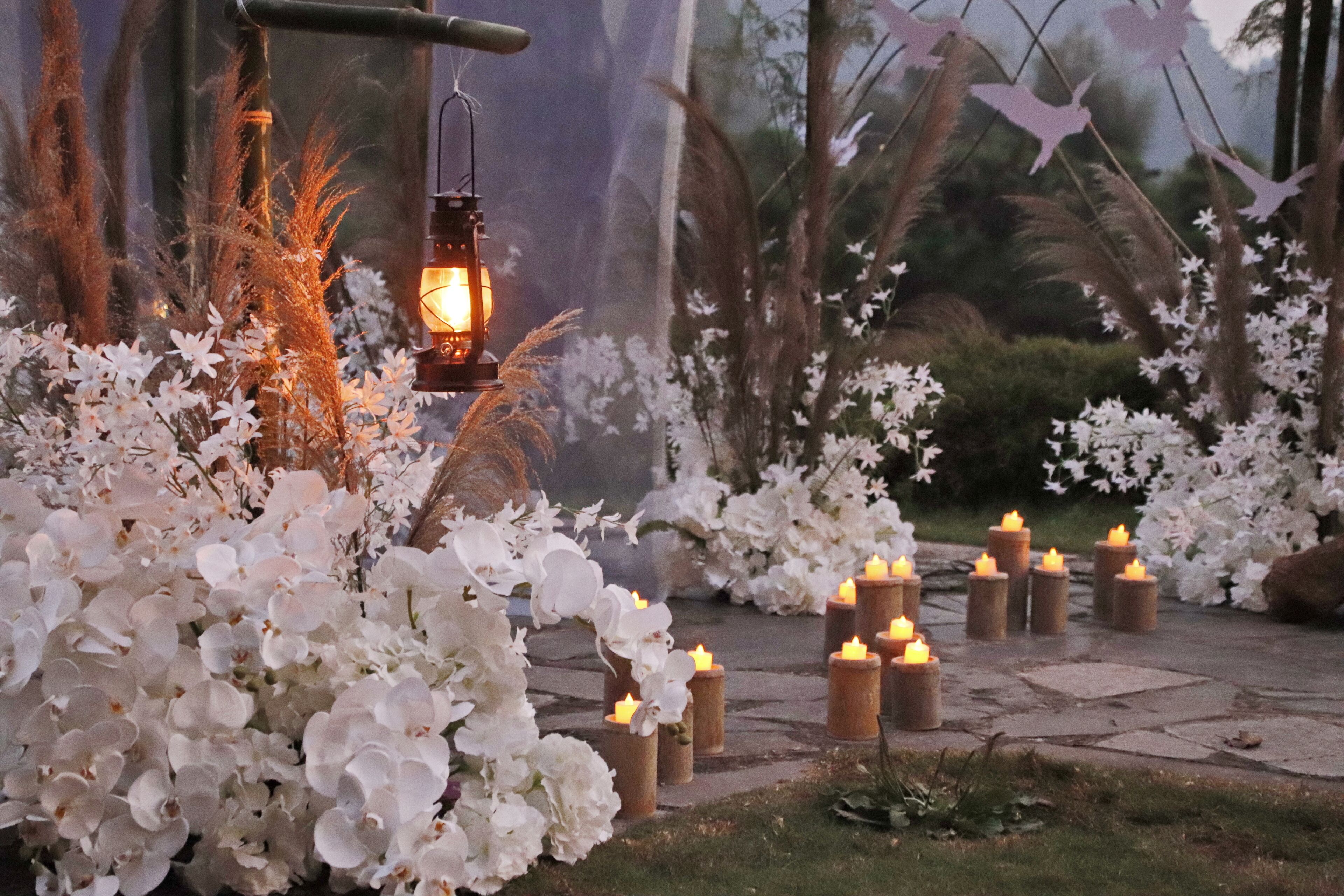 outdoor wedding area
