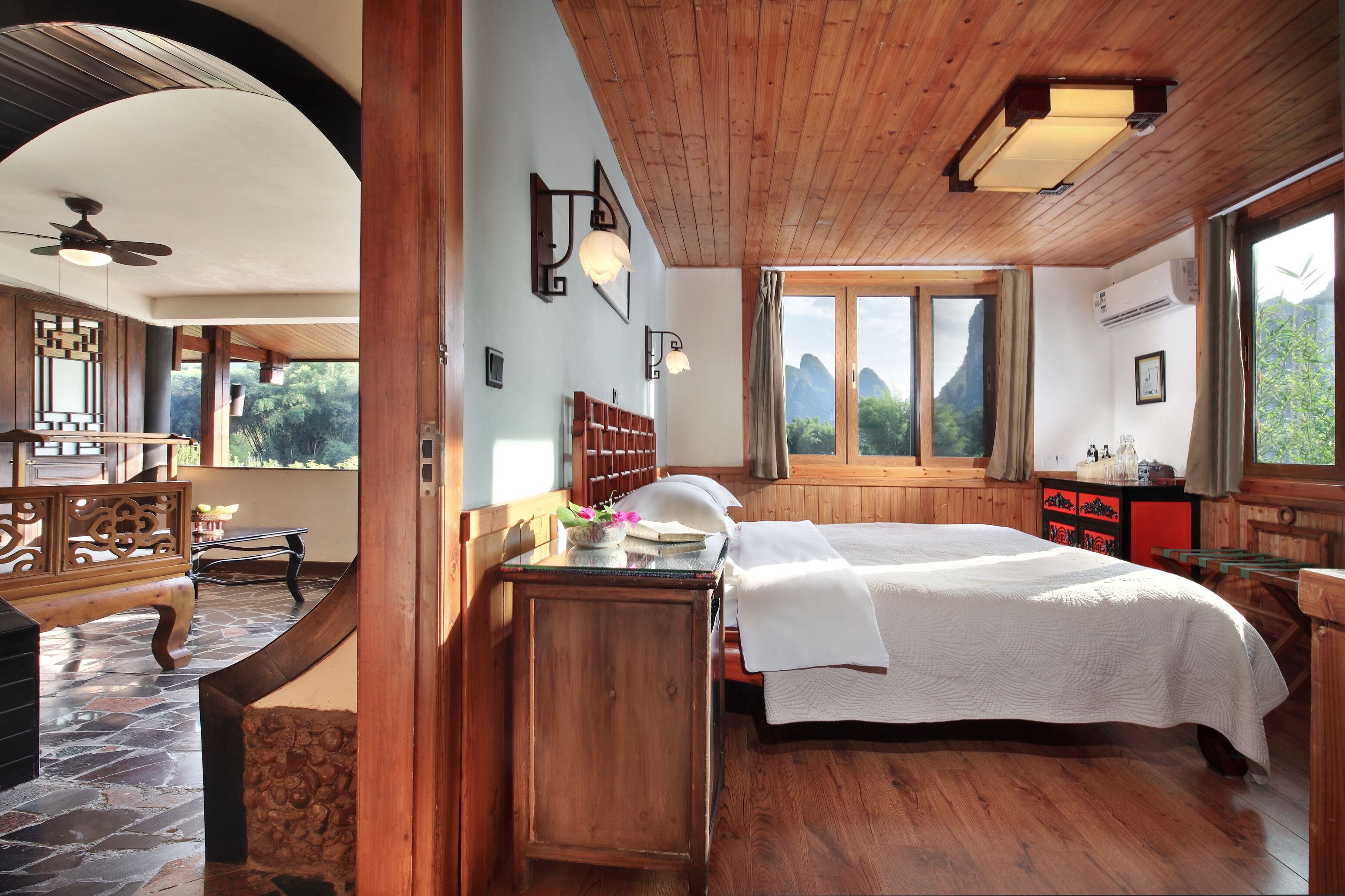 superior double room, 1 queen bed, balcony, river view | pillow-top beds, minibar, in-room safe, individually decorated