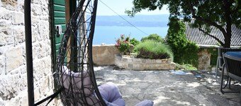 Sea view, Terrace, All use, Dogs welcome, Stone house, Wifi,Garden,