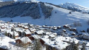 Aerial view - South-Facing Studio Near Aquatic Area, Pets Allowed (La Clusaz)