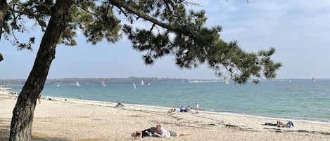 On the beach