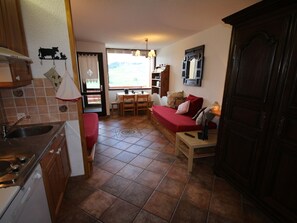 TV - Renovated studio cabin, 4/5 ppl, view, Les Saisies (Les Saisies)