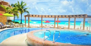 Outdoor pool - Beach Condo, Playa Del Carmen, Mexico! 333W (Playa del Carmen)