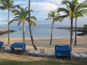 Sun loungers, beach towels