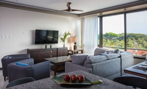 TV, DVD player, offices
