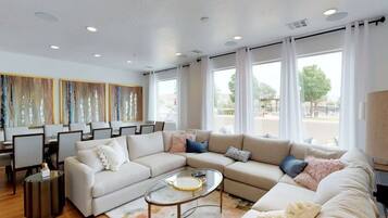TV, video games, DVD player, offices