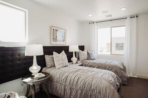 5 bedrooms, iron/ironing board, travel cot, WiFi