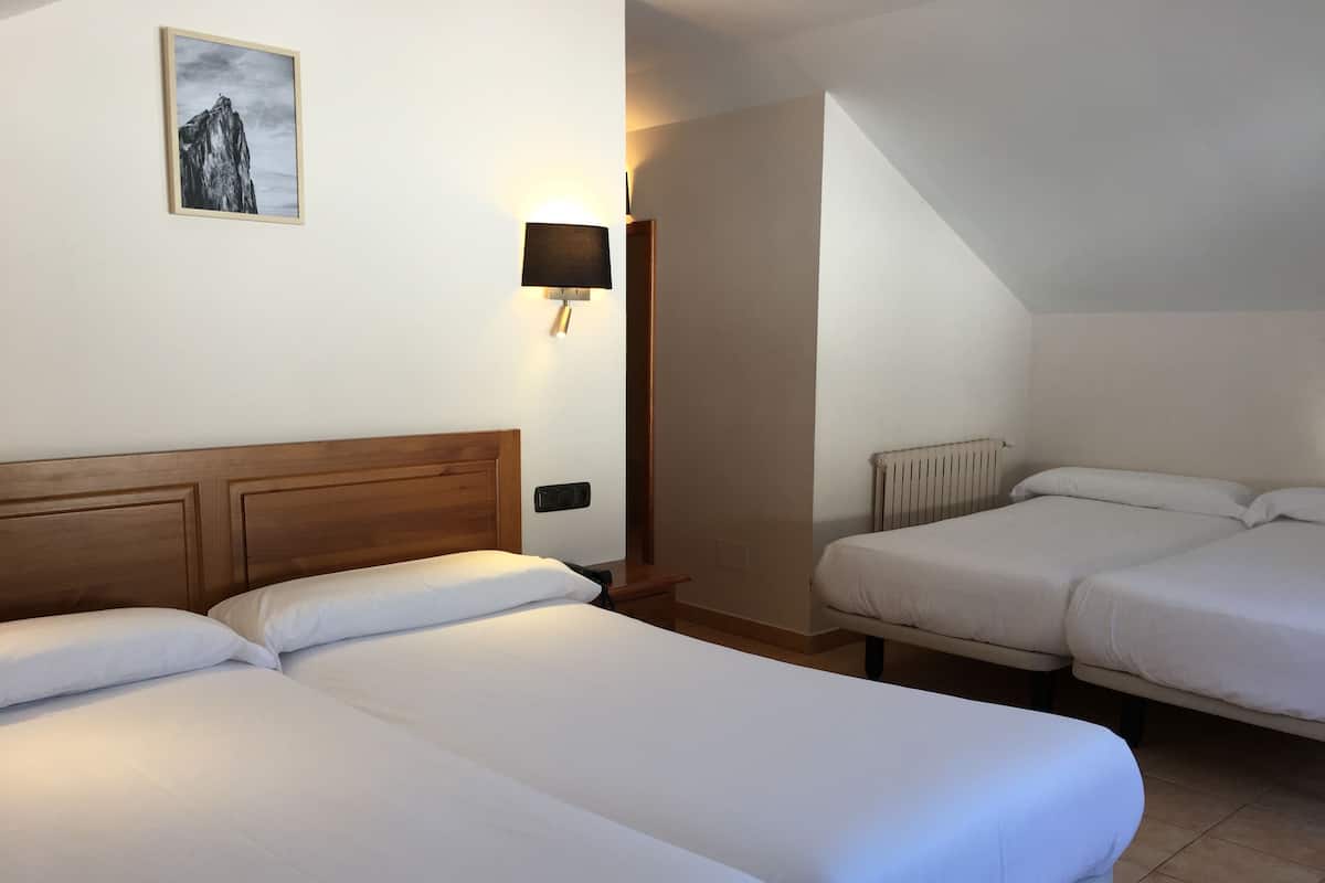 Basic Quadruple Room | 1 bedroom, in-room safe, desk, blackout curtains