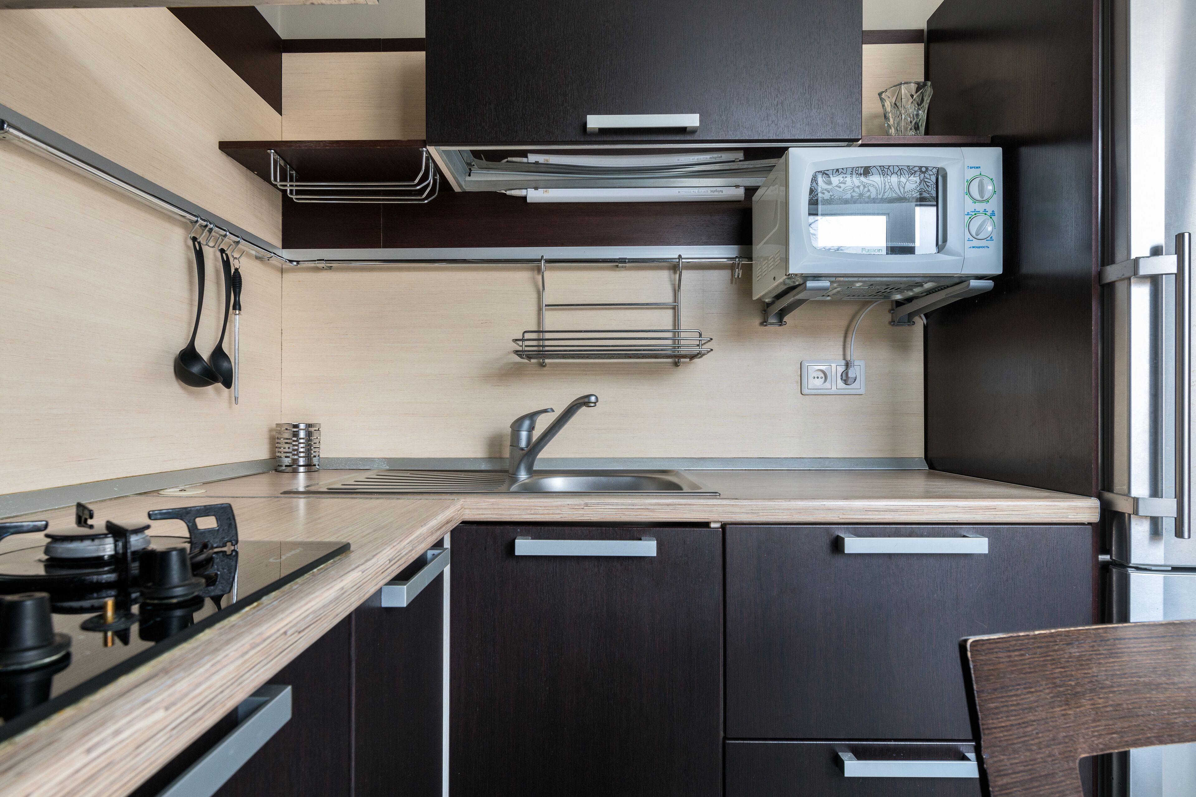 Apartment | Eigene Küche | Kühlschrank, Mikrowelle, Herdplatte, Wasserkocher