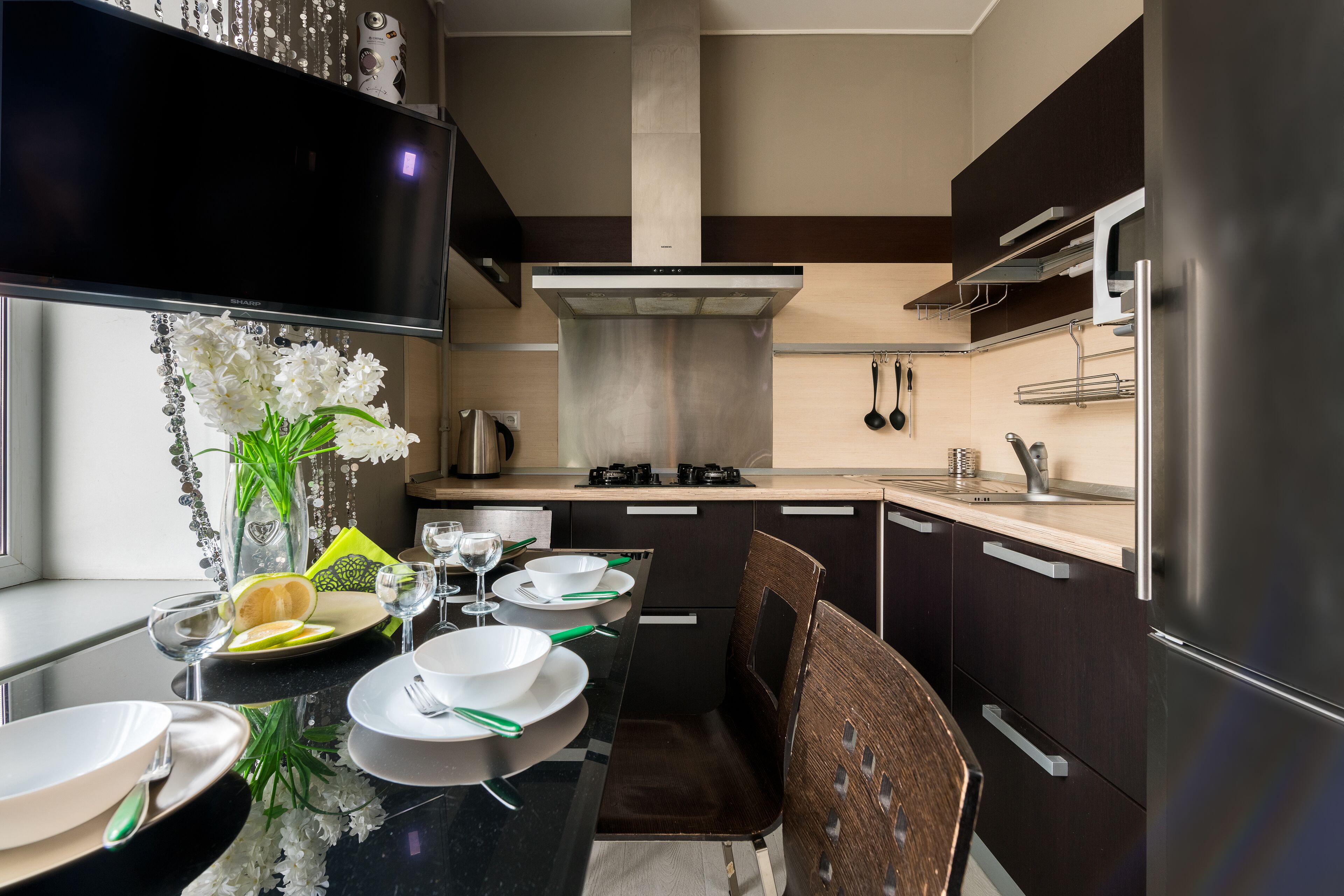 Apartment | Eigene Küche | Kühlschrank, Mikrowelle, Herdplatte, Wasserkocher