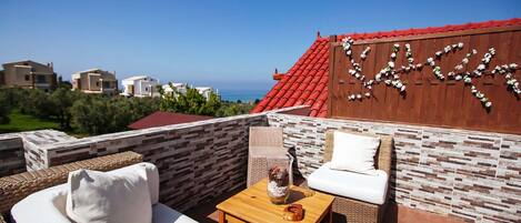 Elite Villa, Multiple Bedrooms, Private Pool, Sea View | Terrace/patio