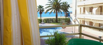 121 - COLIBRI - to soverom leilighet med hav og svømmebasseng utsikt