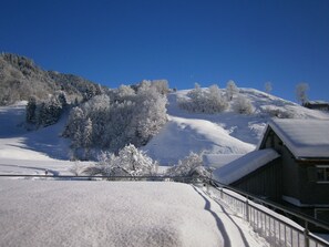 Blick von der Unterkunft