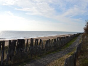 Vlak bij het strand