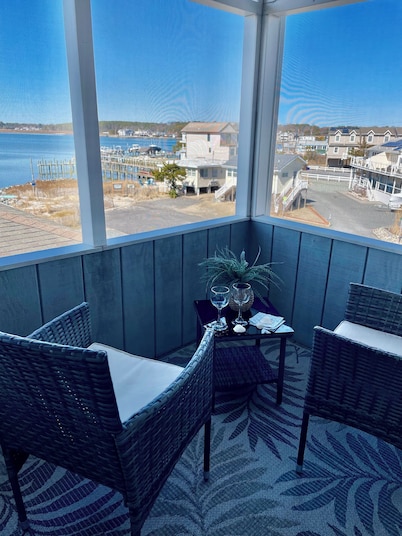 Sweet Stay on Rehoboth Bay, Private Beach, Breathtaking Water Views & Parking