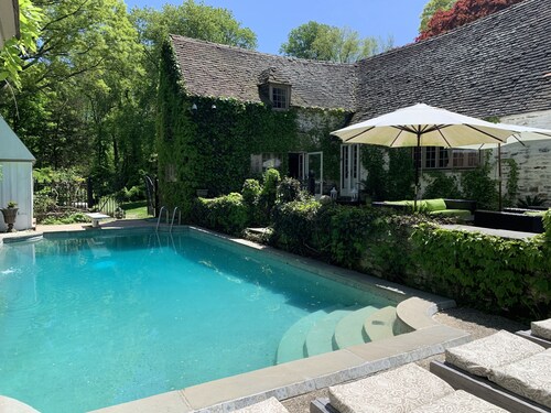 Private French Country Estate-New Canaan CT-Pool-Film Set-August available