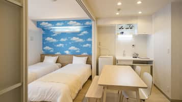 Superior Quadruple Room, 1 Bedroom, Balcony | In-room safe, soundproofing, iron/ironing board, WiFi (free)