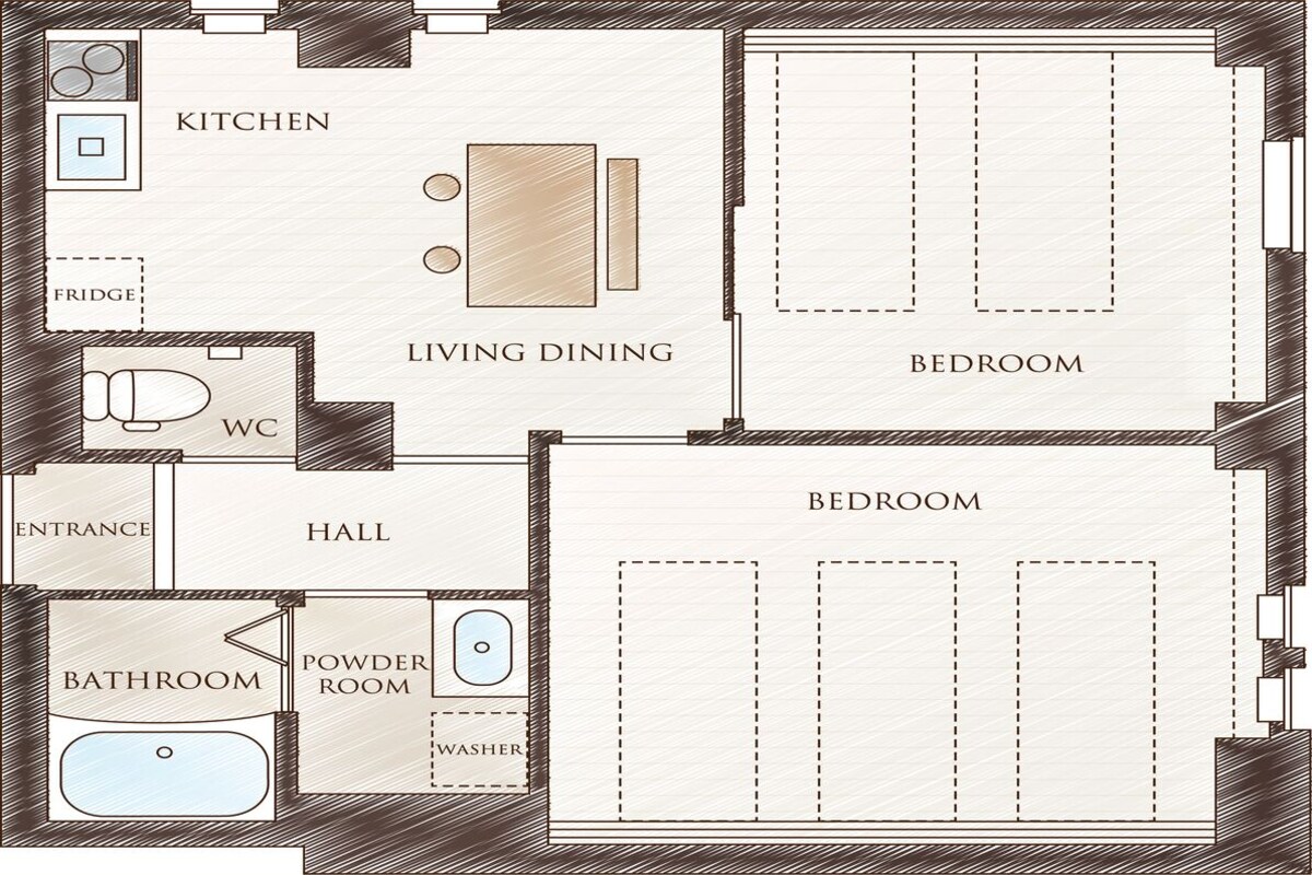 Family Room | In-room safe, soundproofing, iron/ironing board, WiFi (free)