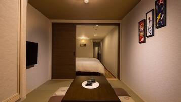 Japanese Western Style Suite, Balcony | 1 bedroom, premium bedding, down comforters, blackout drapes