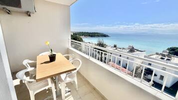 Appartement Familial, 1 chambre, cuisine, vue mer | Balcon