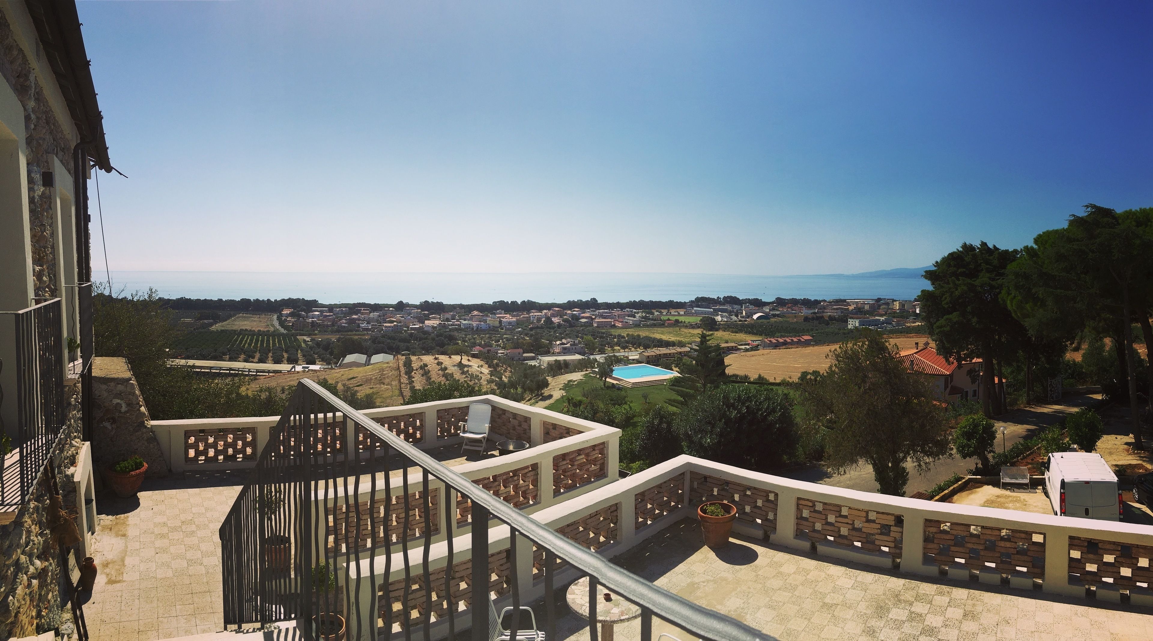 Blick von der Unterkunft