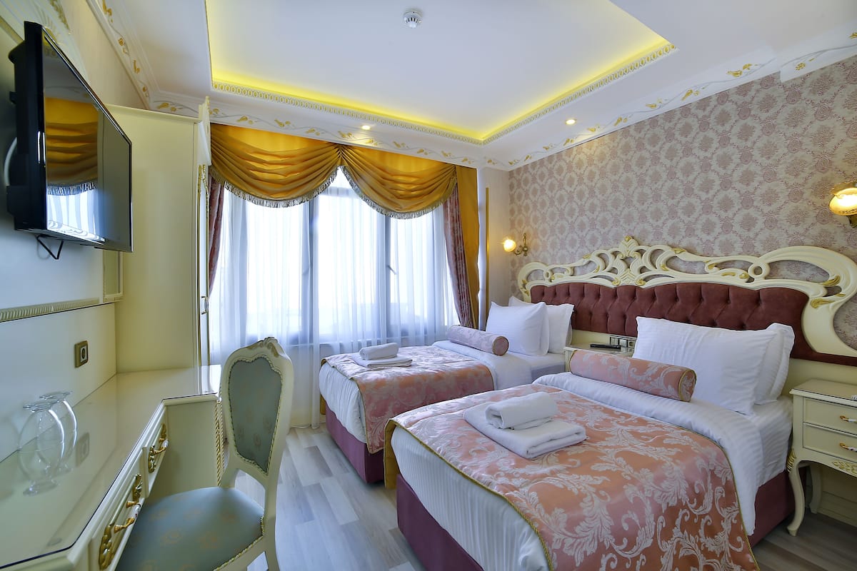 Minibar, in-room safe, desk, blackout curtains