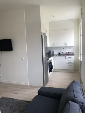 Standard-Apartment | Eigene Küche | Kühlschrank, Mikrowelle, Ofen, Herdplatte