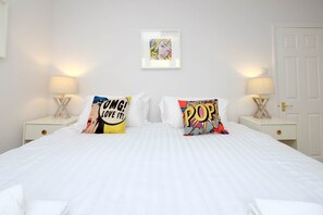 4 bedrooms, premium bedding, individually decorated