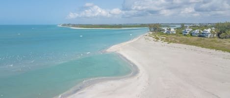 Beach nearby, beach umbrellas